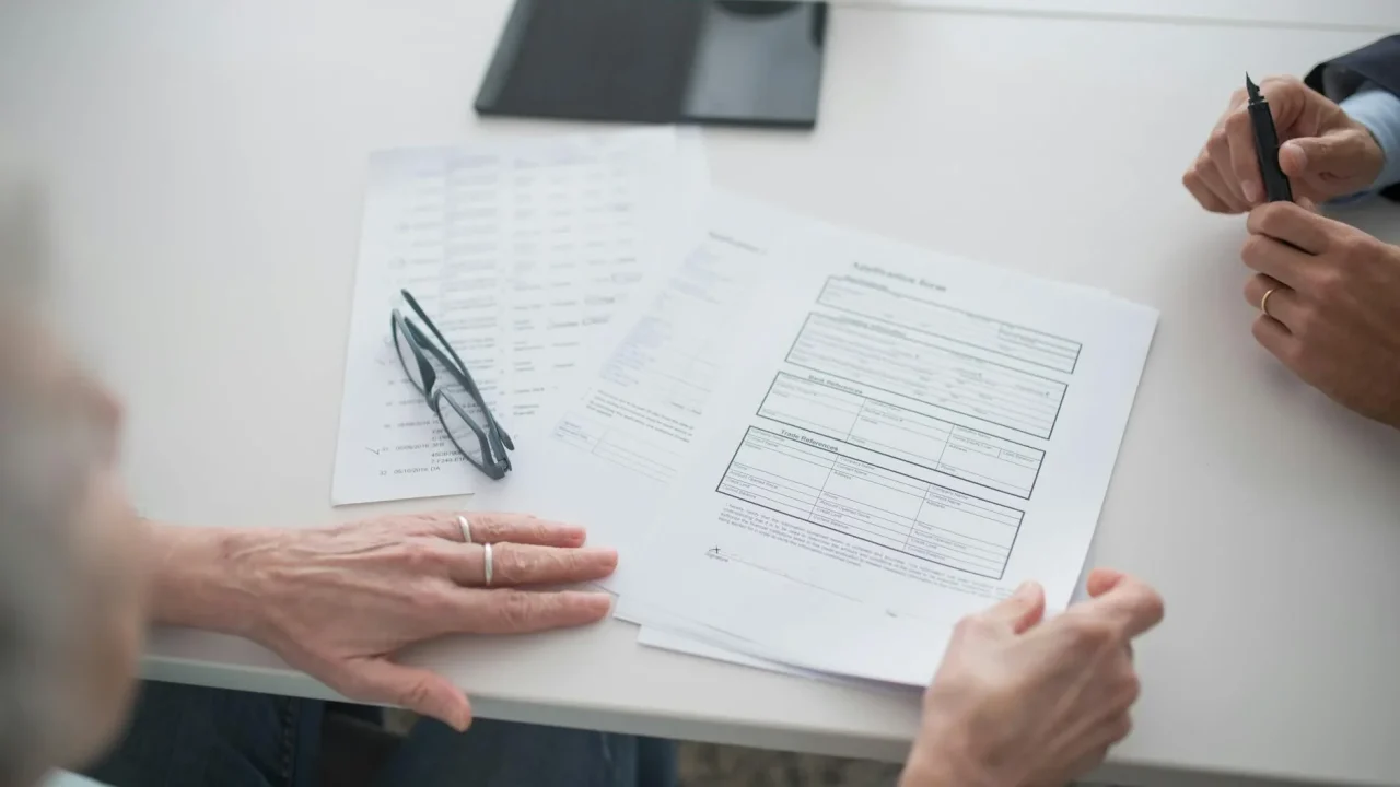 Application Form Test Paper Contract Signing