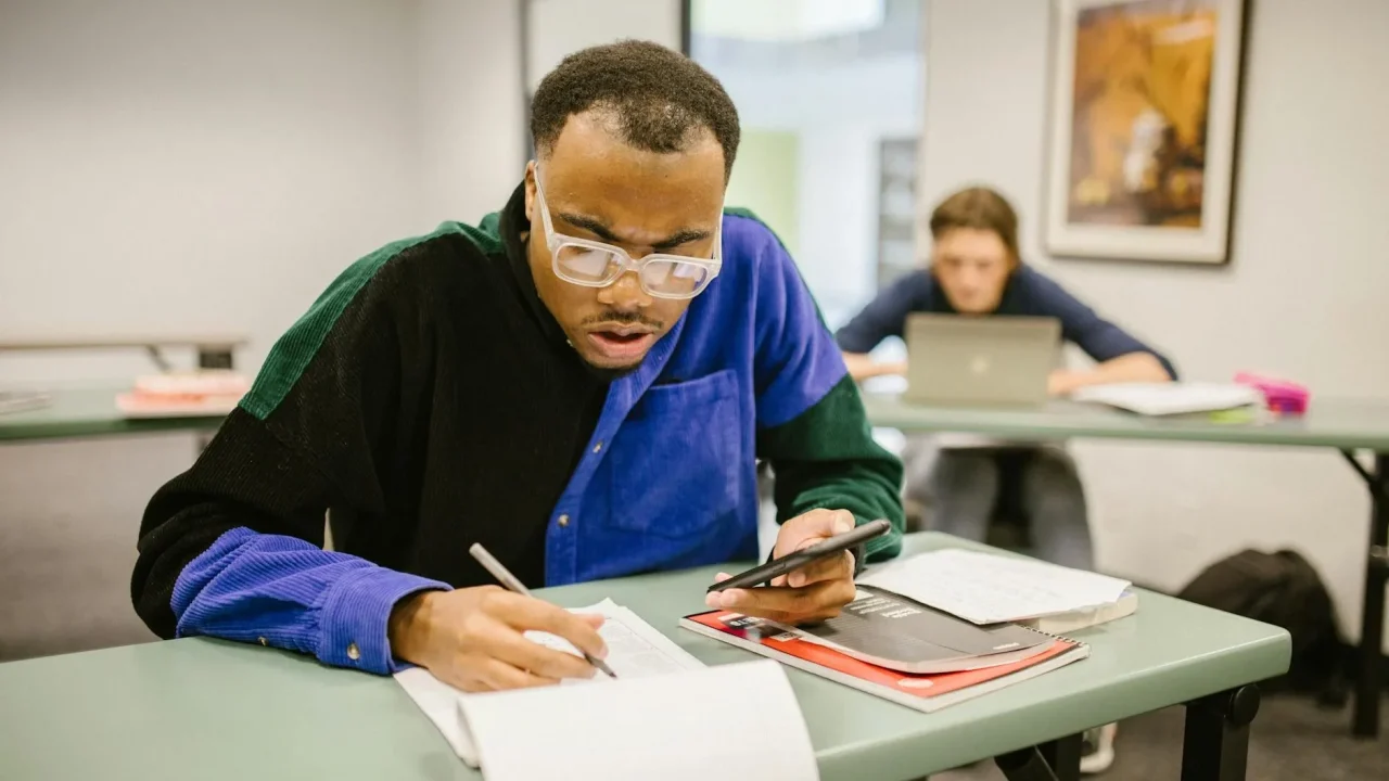 Balance Student Studying