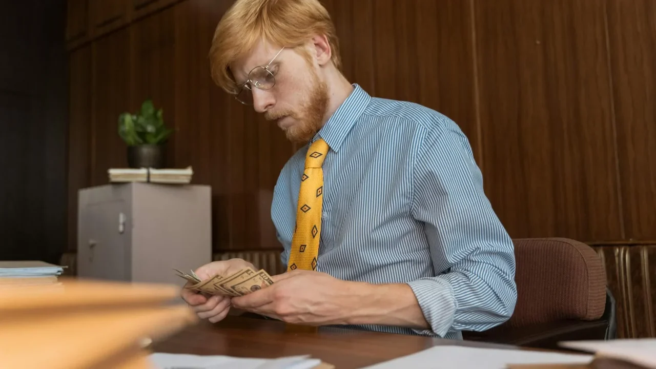 Bank Teller Office Desk