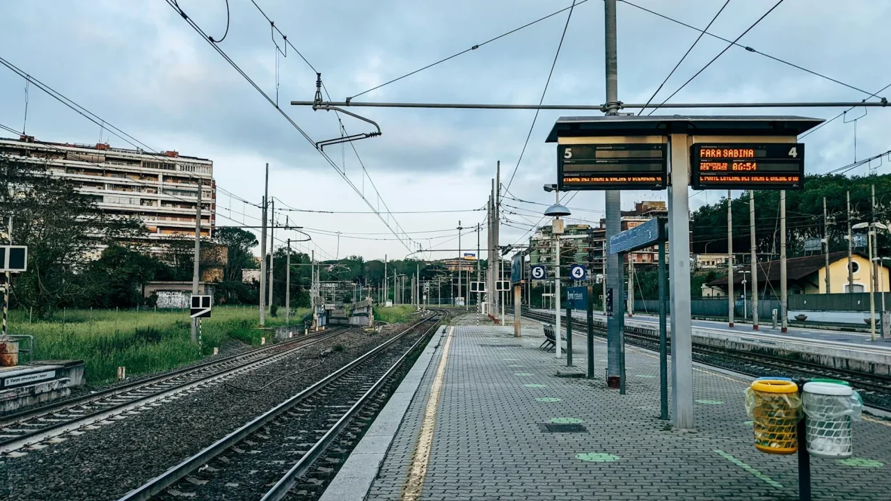 Bus Station Train Track