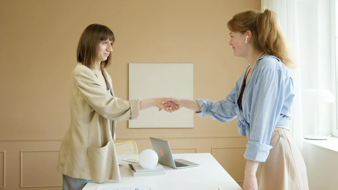 Career Growth Handshake