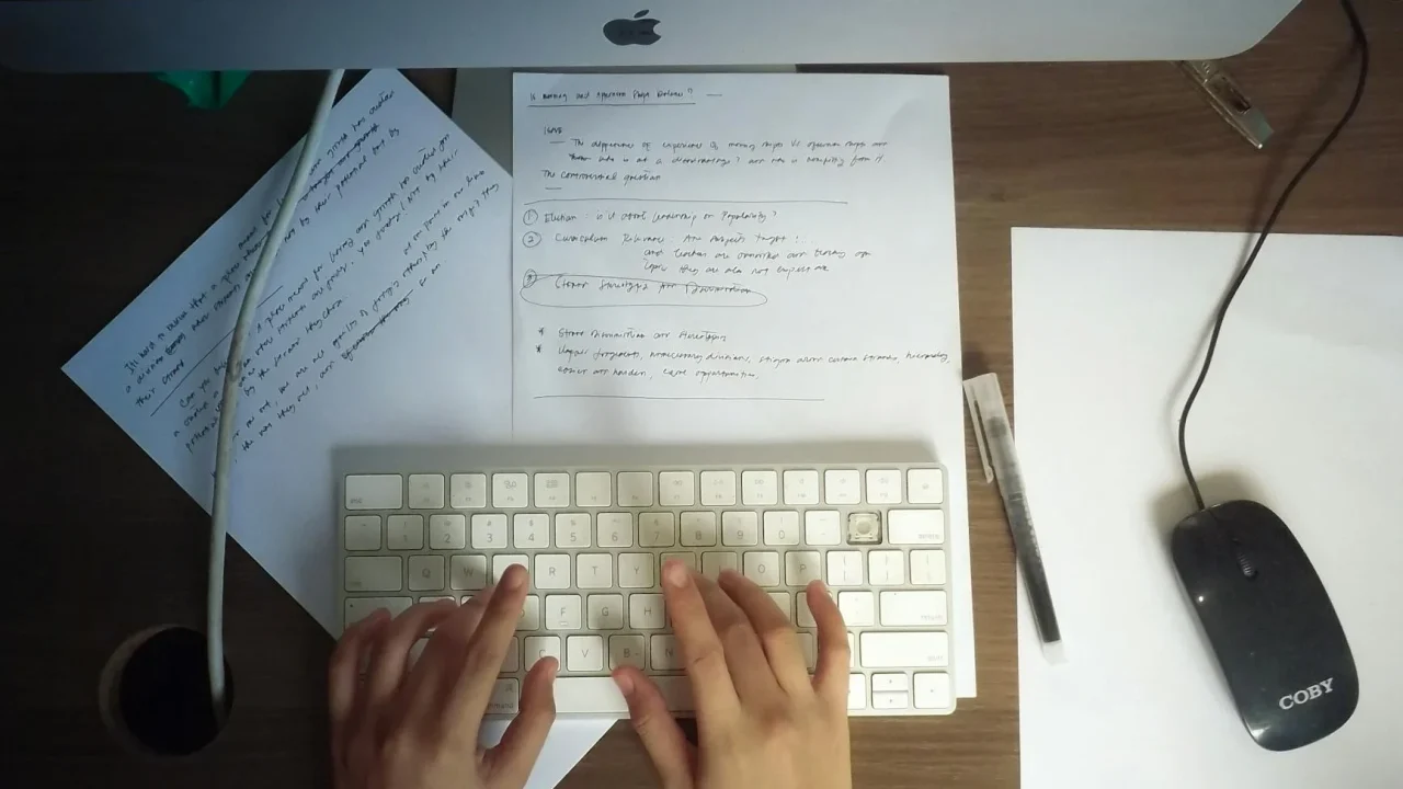 Computer Keyboard Typing Hands
