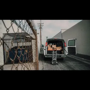 Delivery Truck Logistics Warehouse