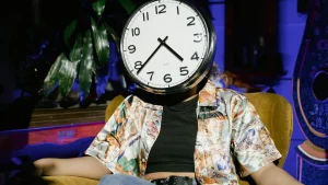 Frustrated Person Clock