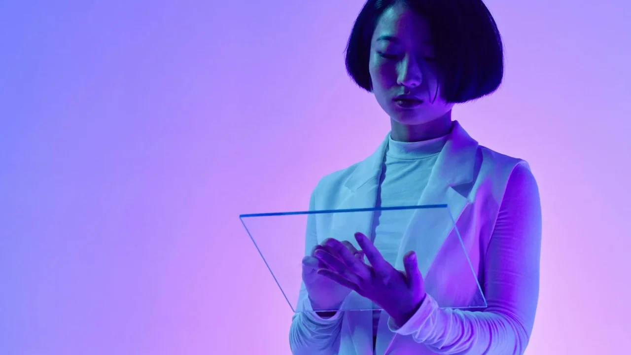 Futuristic Screen Digital Media Concept