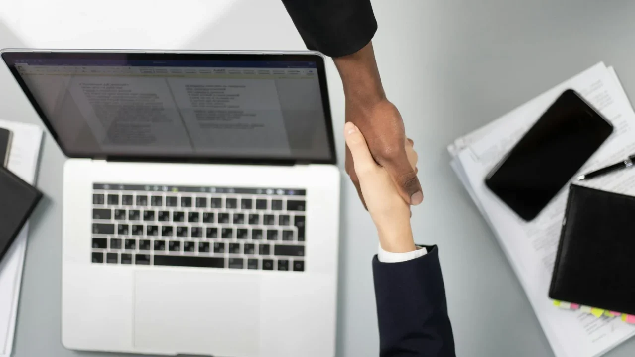Handshake Laptop