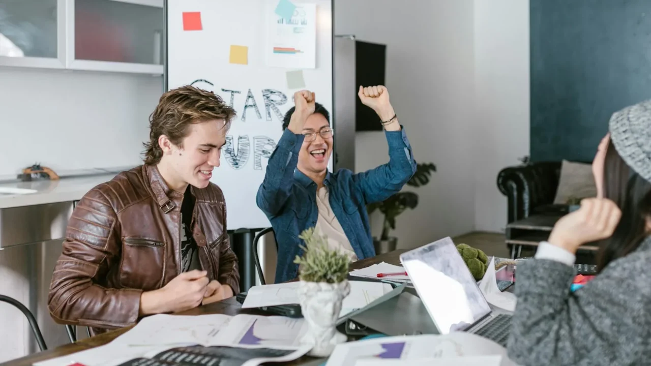 Happy Team Office Meeting