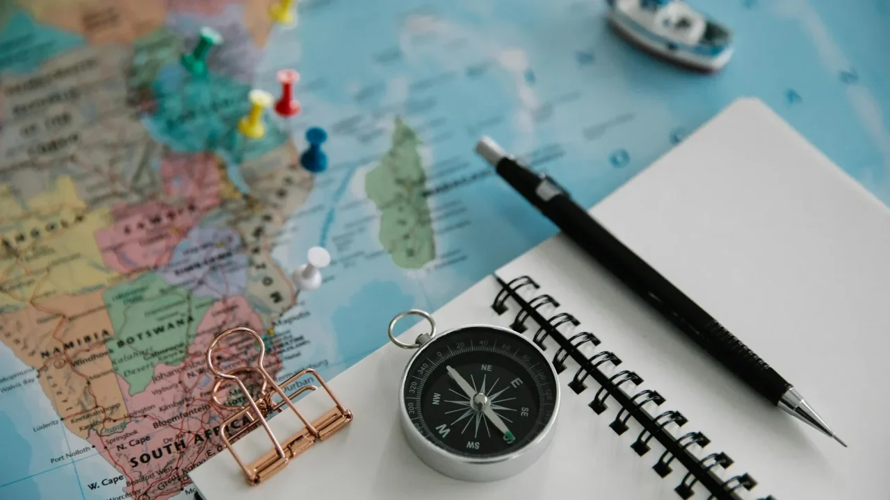 Laptop Headset World Map