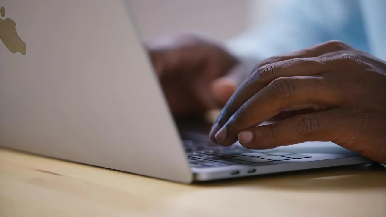 Laptop Typing