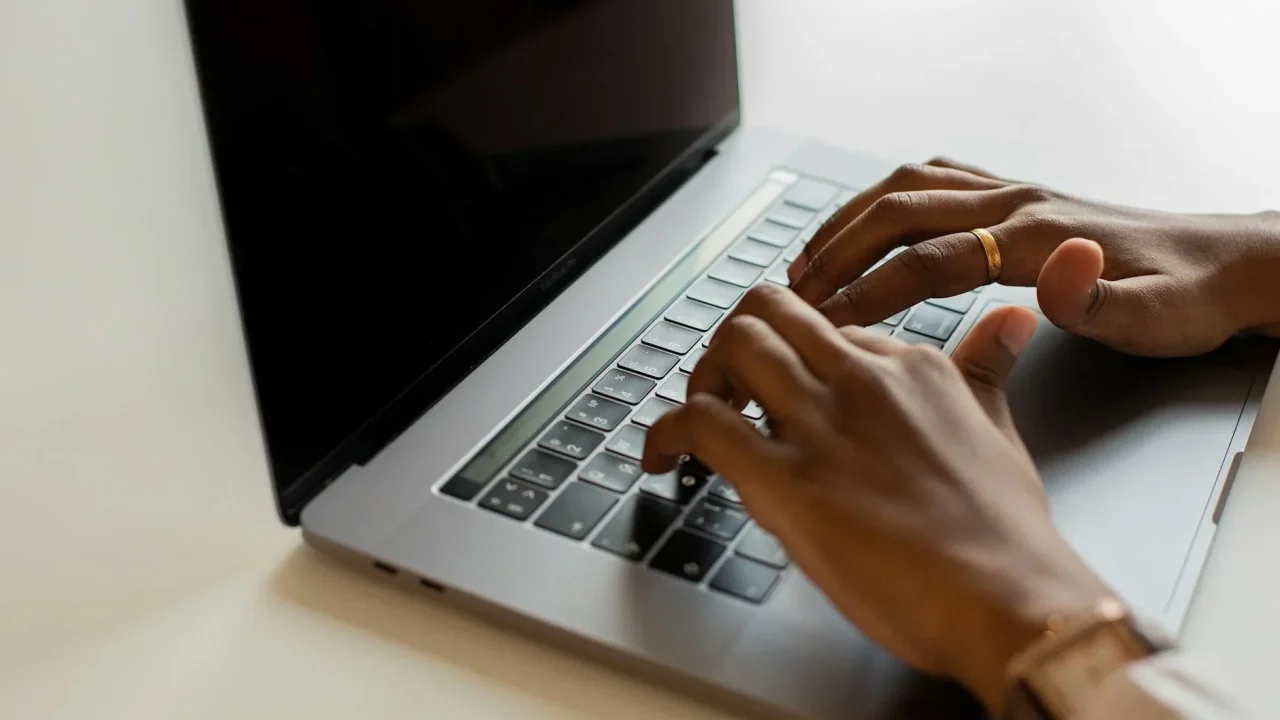 Laptop Typing