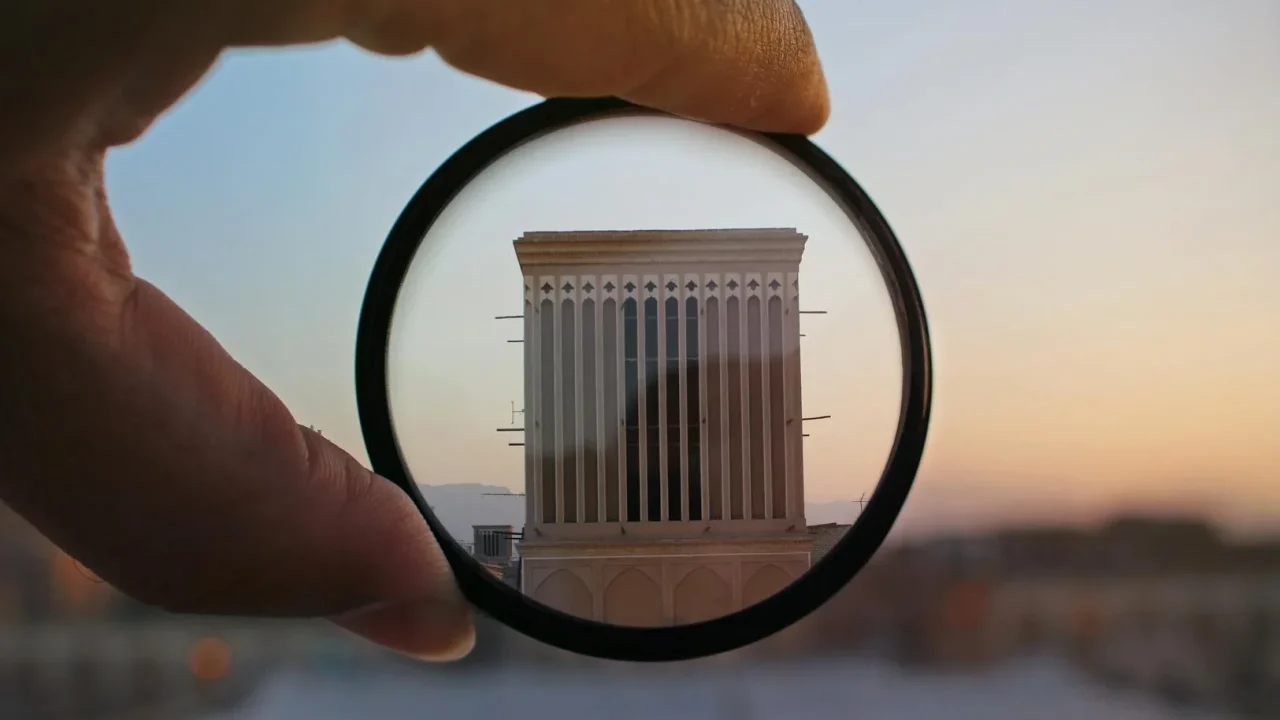 Magnifying Glass Office Building