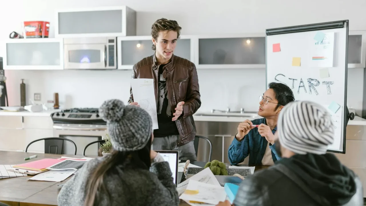 Modern Office Startup Team