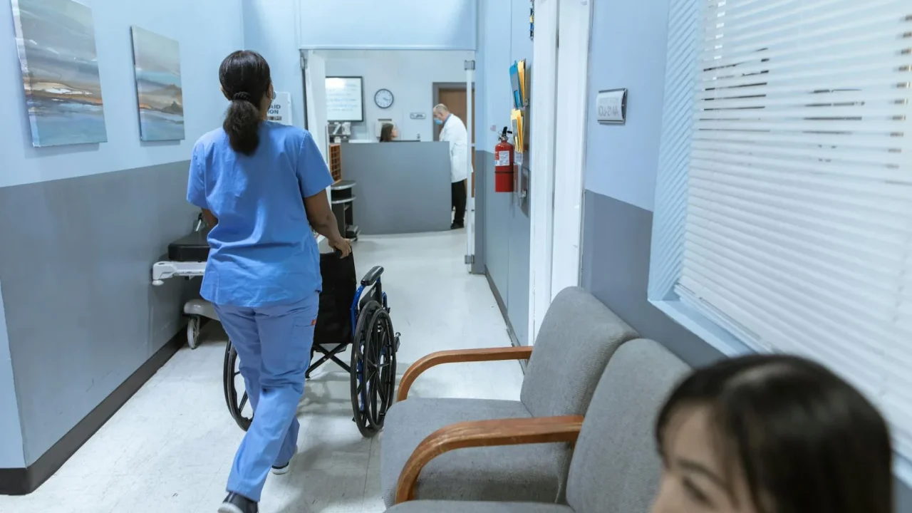 Nurse Hospital Corridor