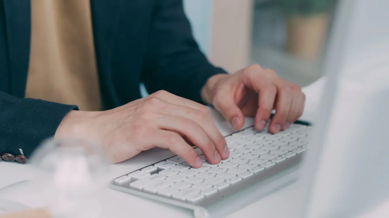 Office Worker Computer Typing