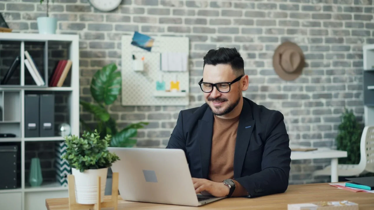 Office Worker Laptop