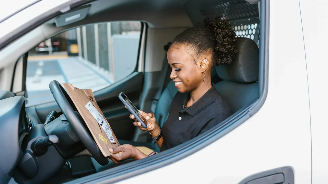 Online Shopping Delivery Truck