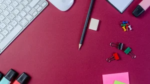 Pencil Eraser Red Pen