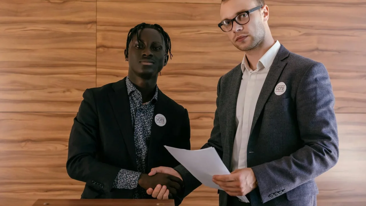 Polite Person Handshake