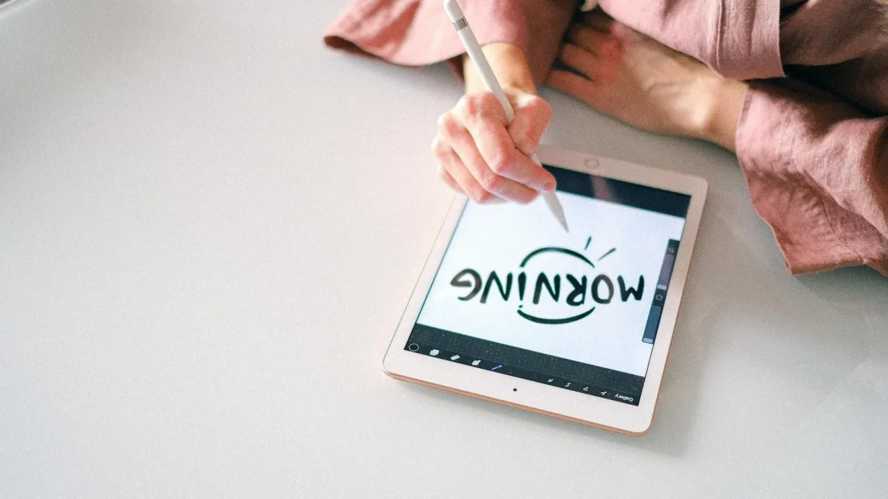 Portfolio Design Tablet Screen
