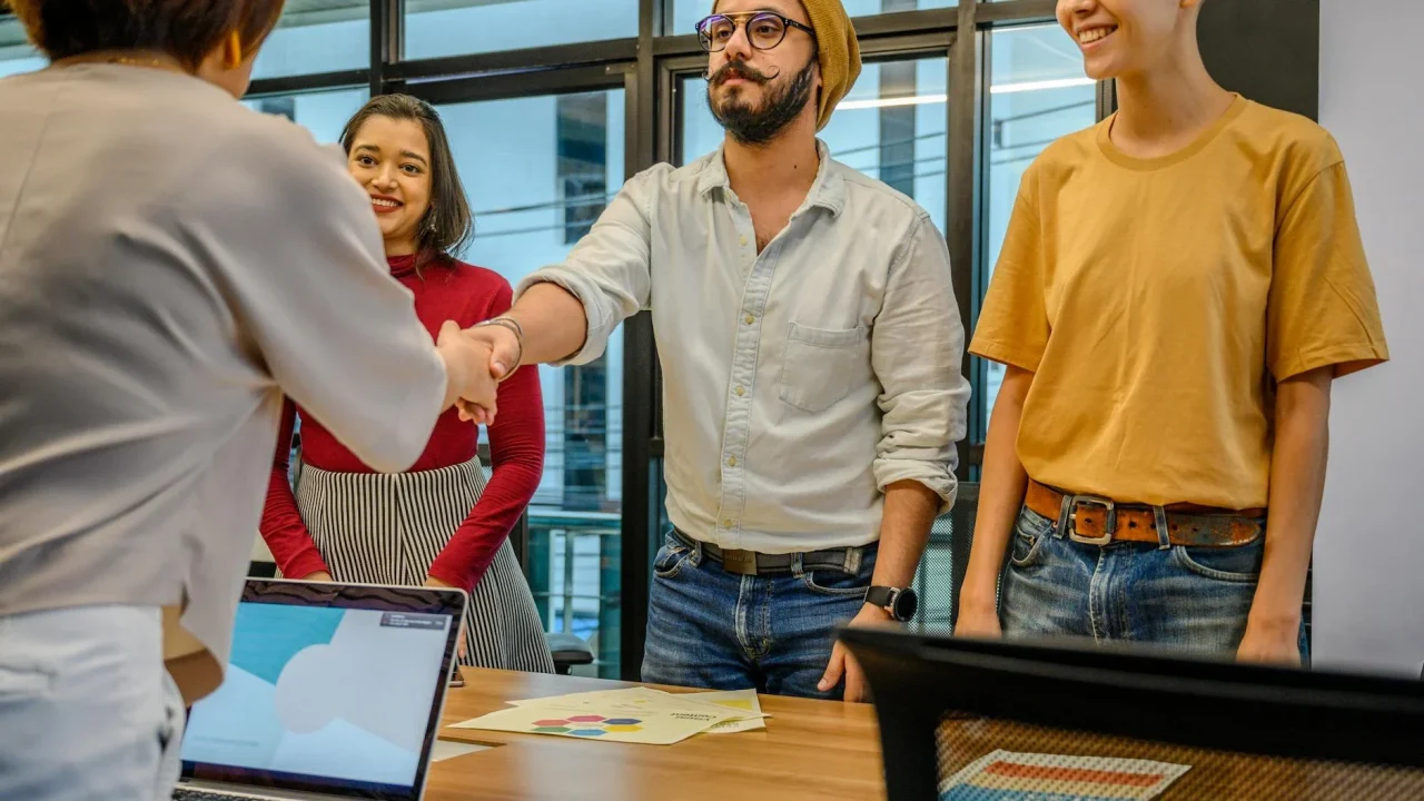 Professional Handshake Office Meeting