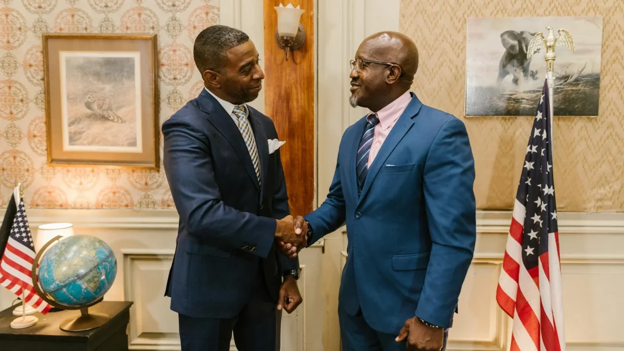 Professional Meeting Handshake
