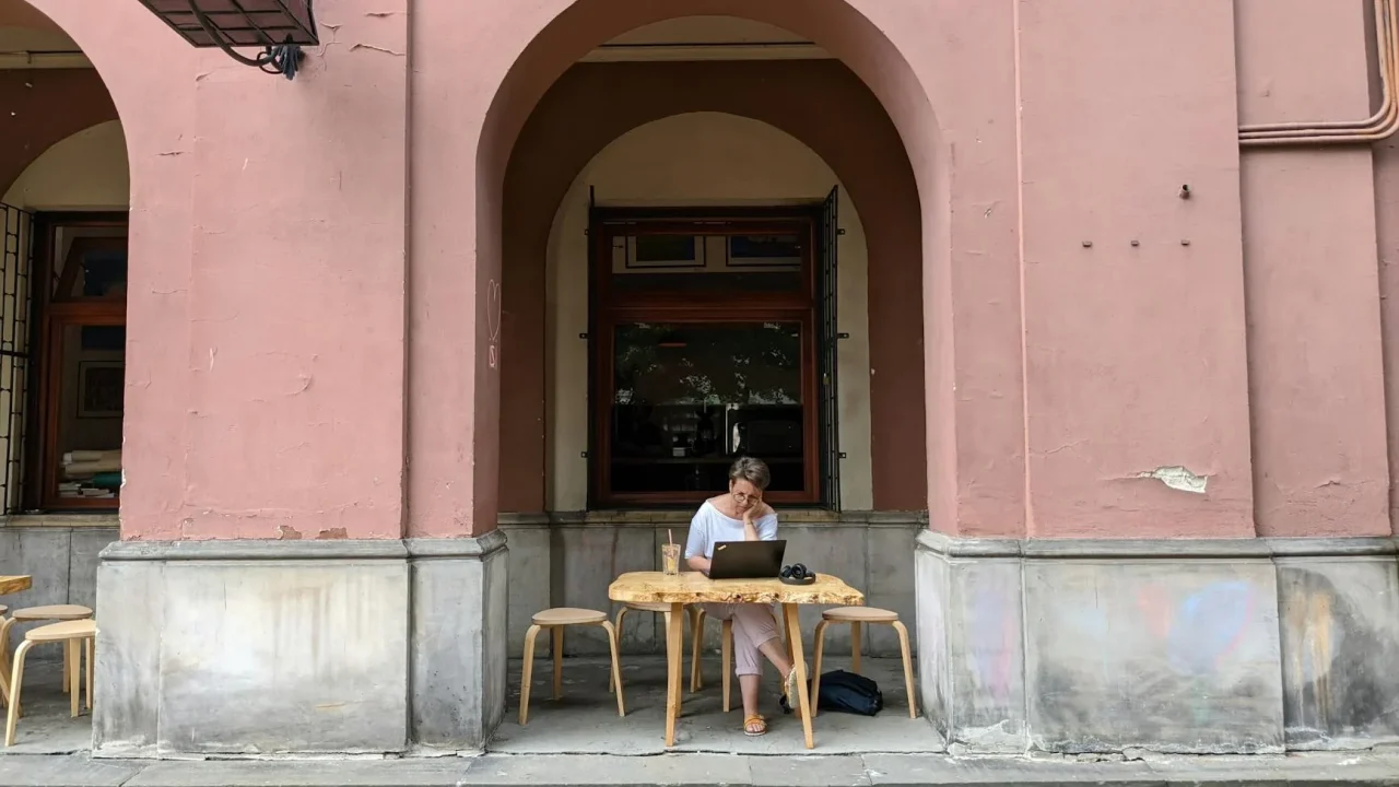 Remote Work Coffee Shop