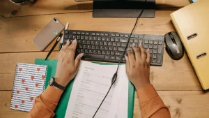 Resume Paperwork Computer Typing