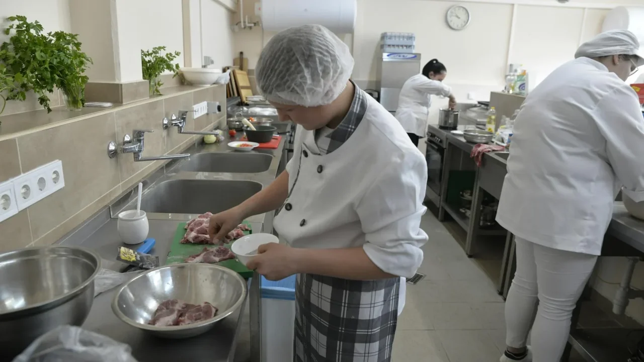School Kitchen Chef Cooking