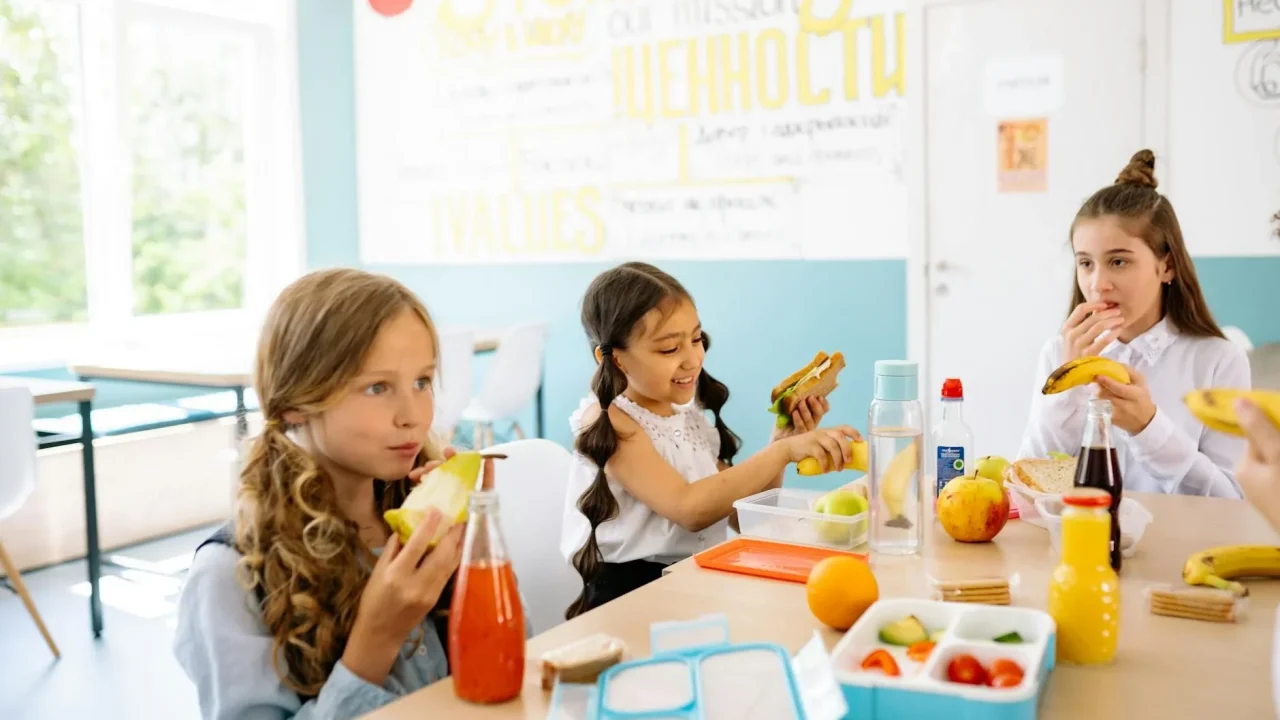 School Lunch Healthy Food Kitchen Team