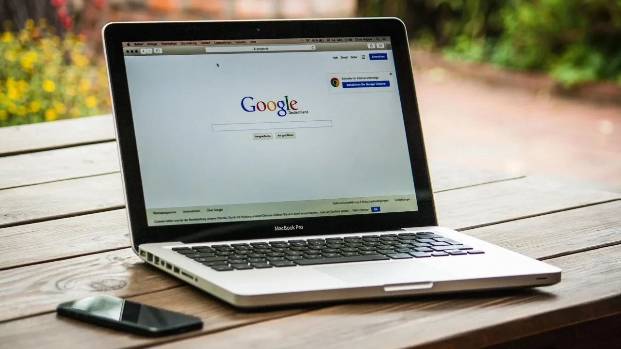 Smartphone Browsing Laptop Searching