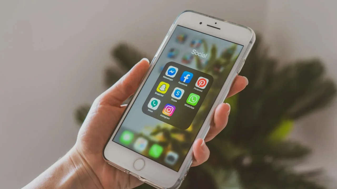 Smartphone Social Media Icons Security