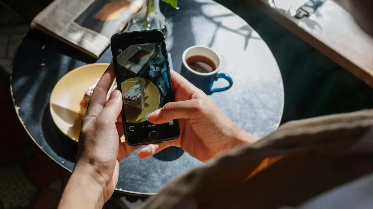 Smartphone Social Media Newspaper