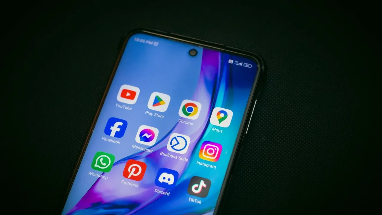 Social Media Smartphone Screen