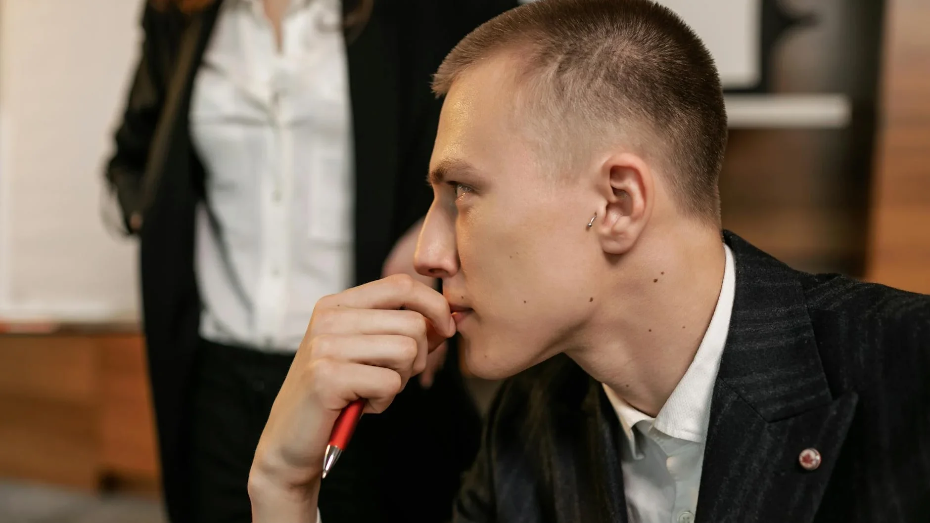 Thinking Businessman