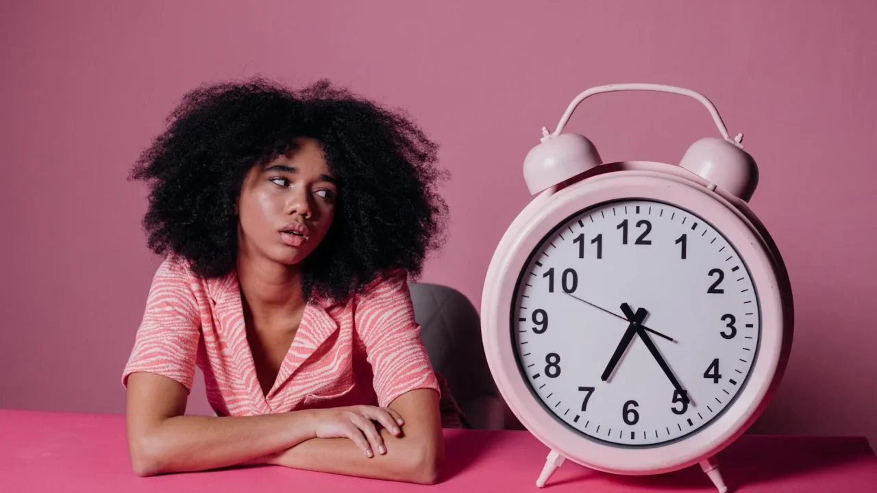 Wall Clock Tired Worker