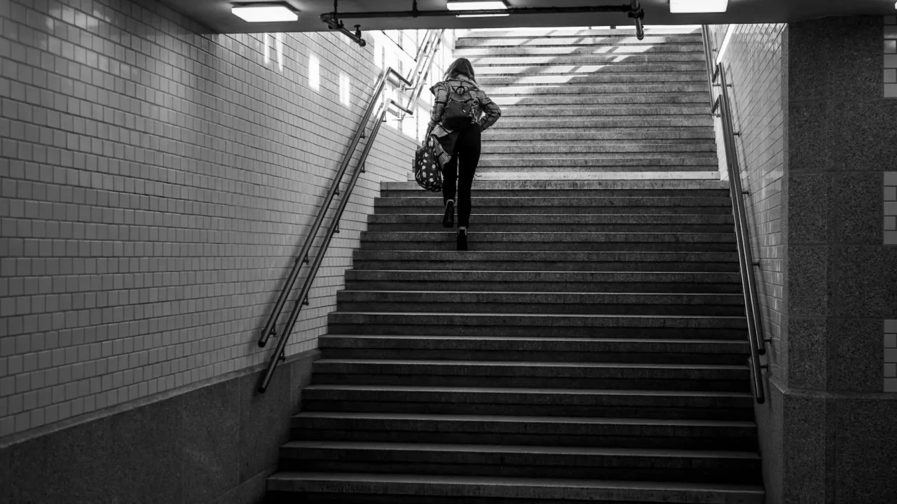 Career Growth Climbing Stairs
