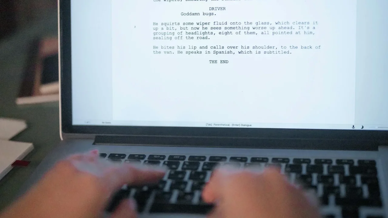 Computer Screen Typing