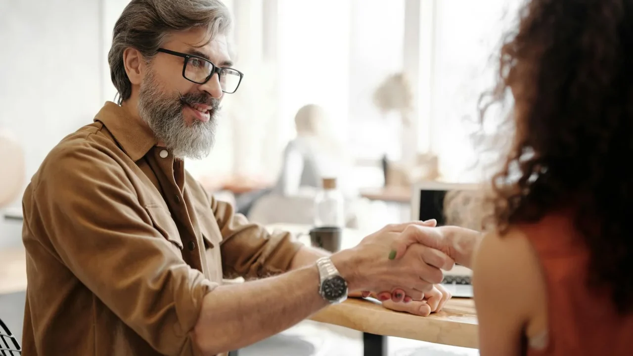Conversation Business People Handshake