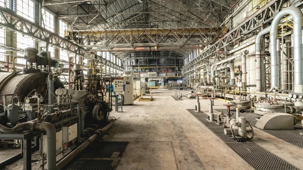 Factory Interior Industrial Machines