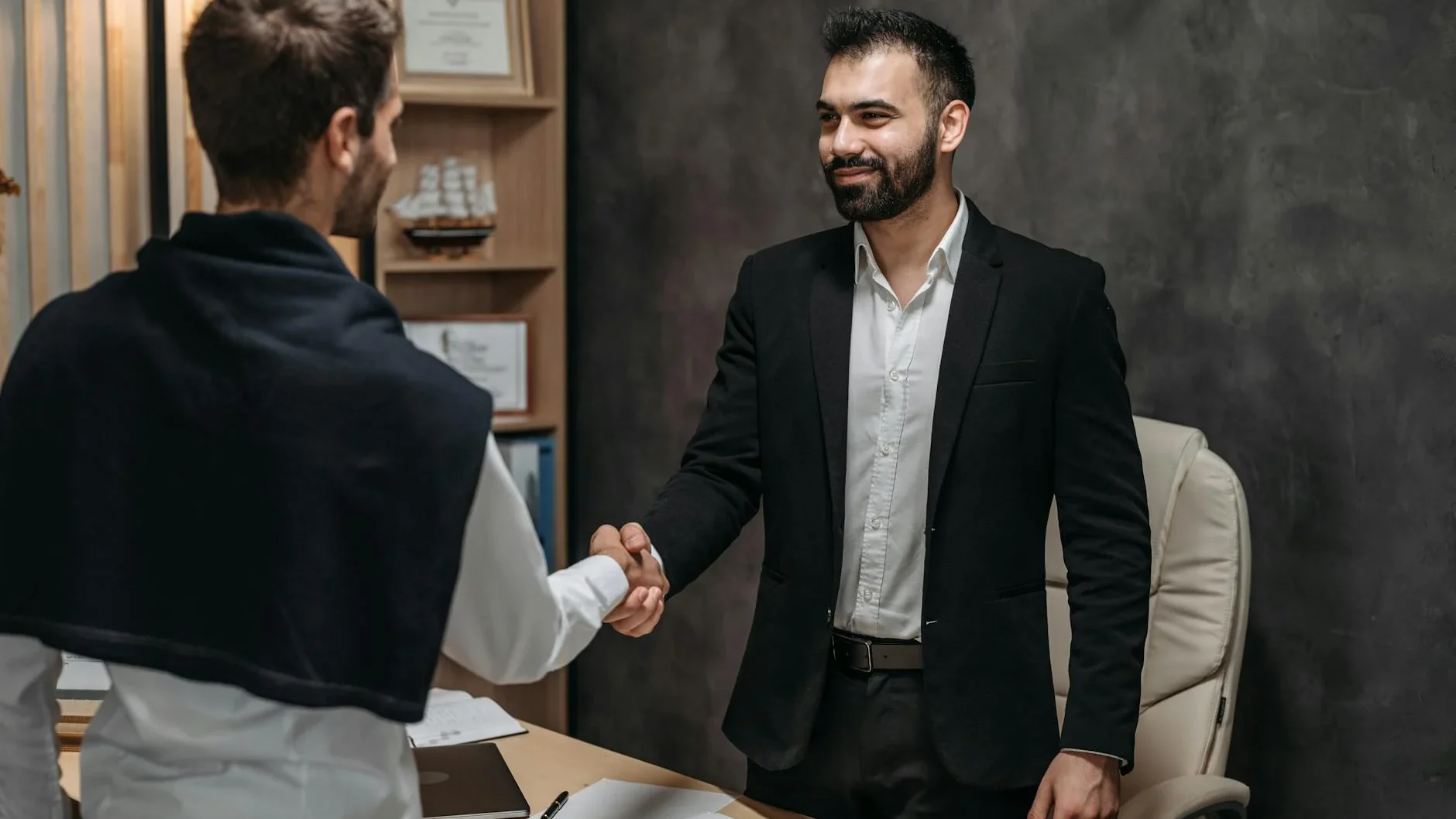 Handshake Office Interview