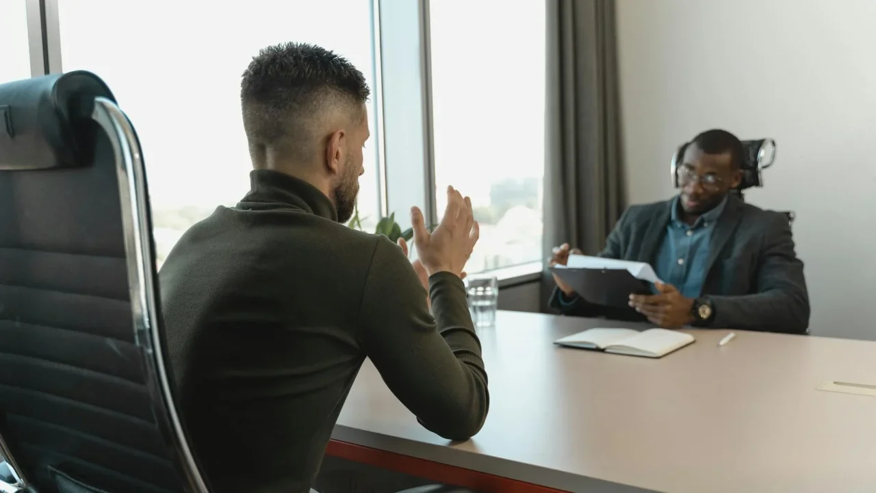 Interview Office Discussion