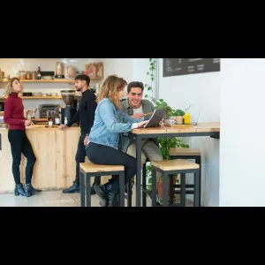 Job Interview Coffee Shop Interior