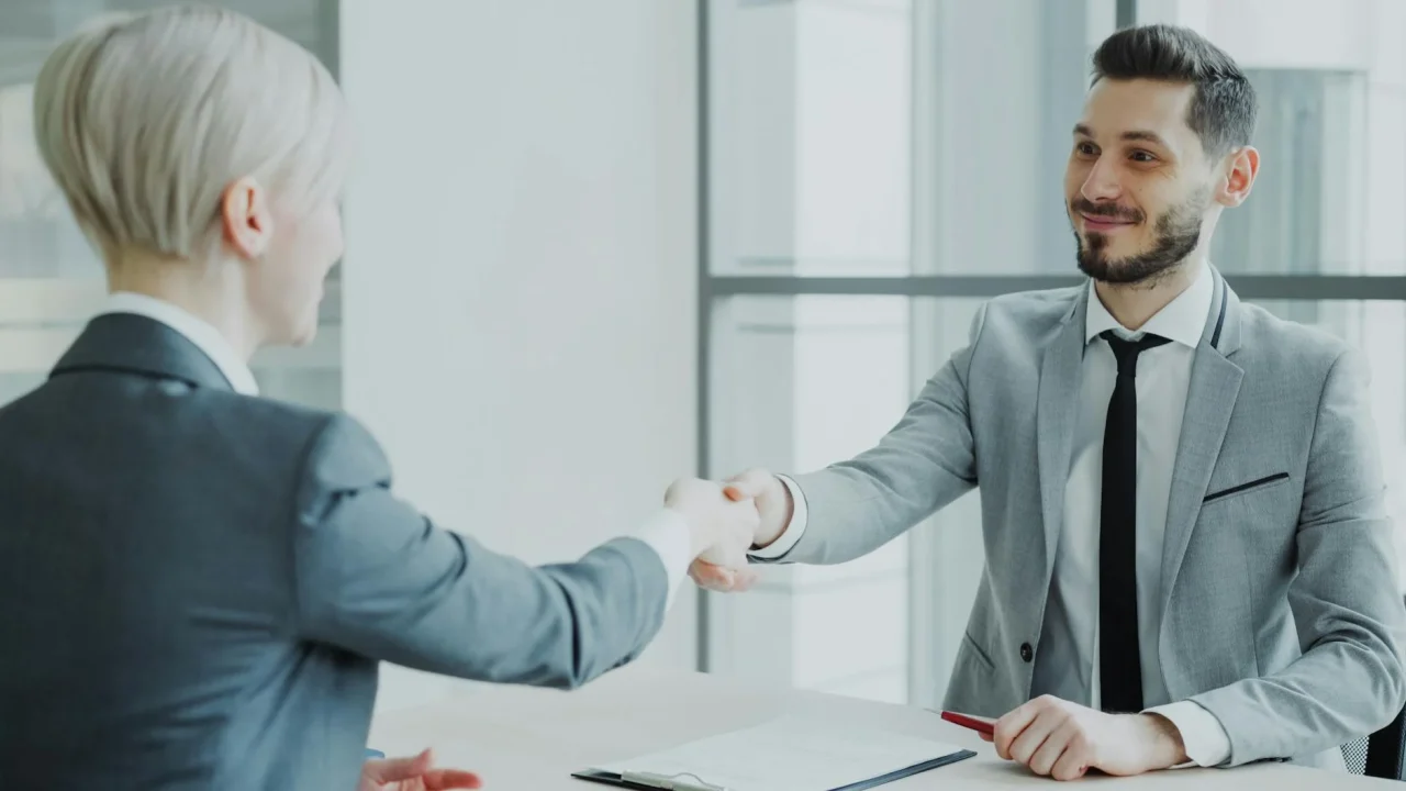 Job Interview Handshake Suit