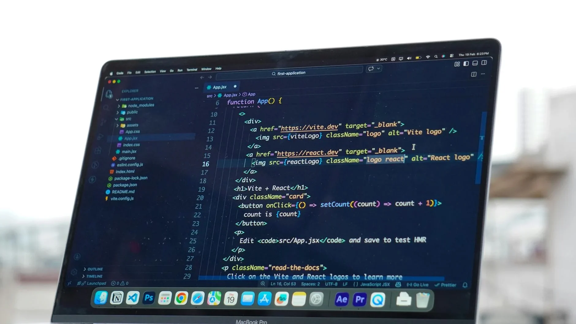 Laptop Screen Software Development