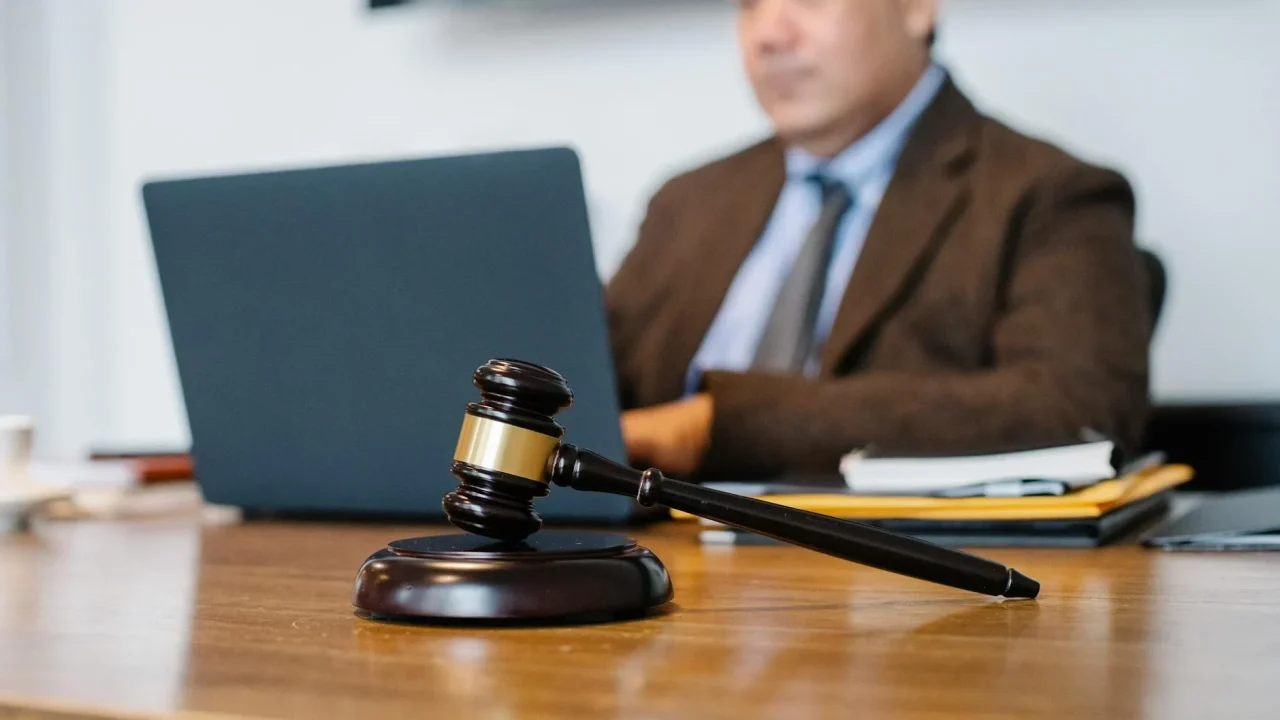 Law Book Judge Gavel