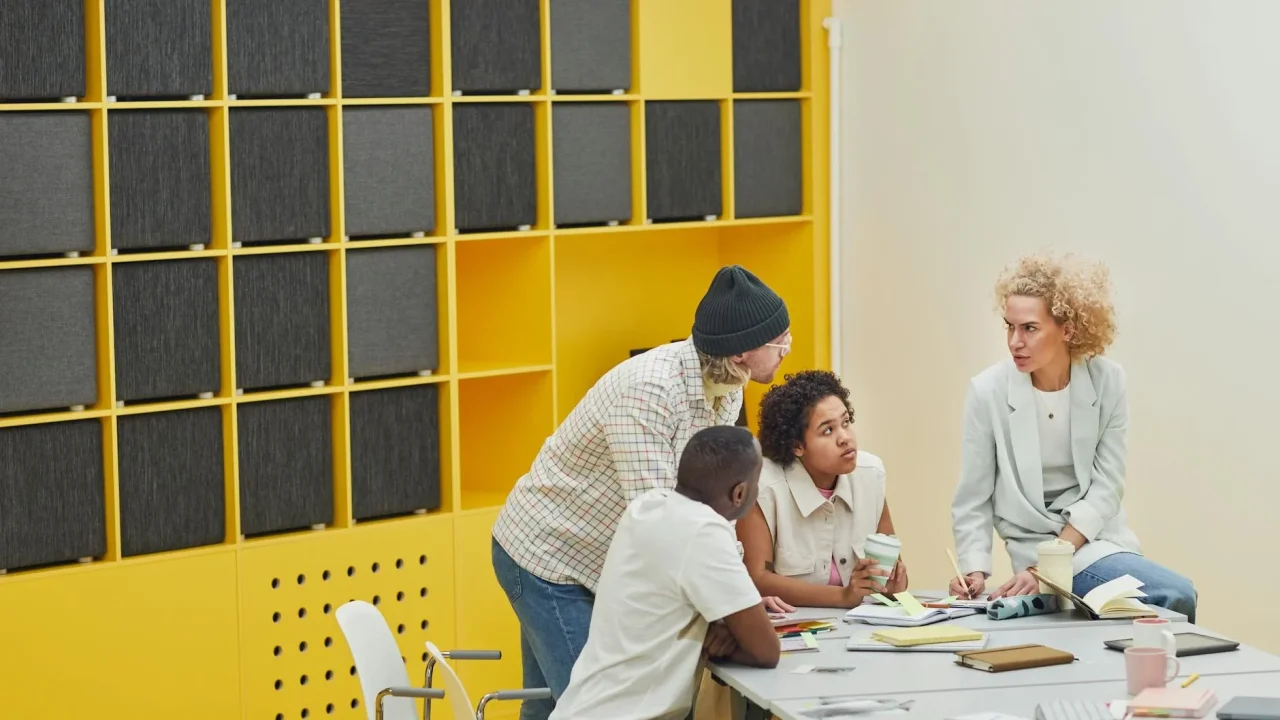 Modern Office Team Meeting