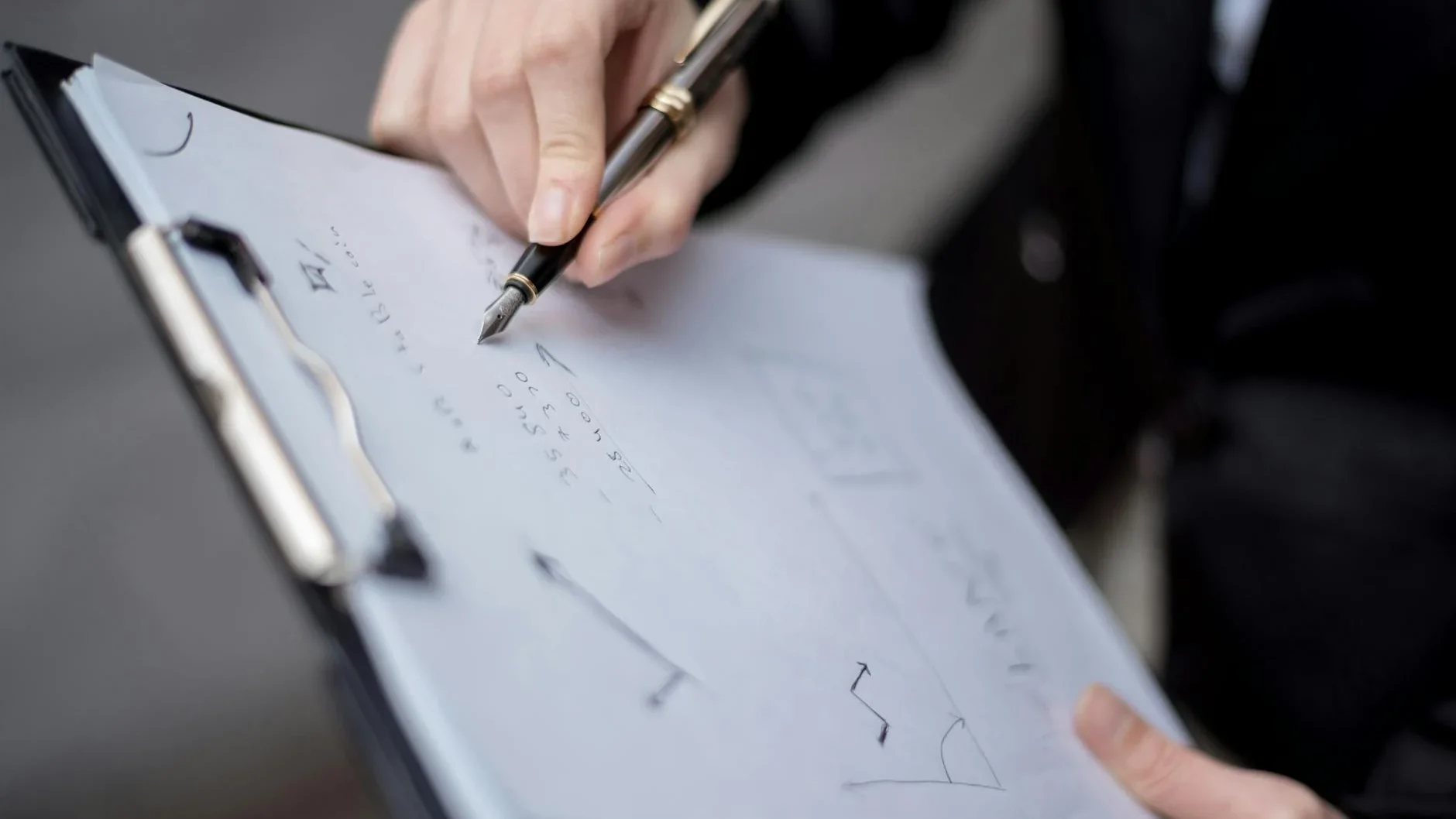 Office Documents Fountain Pen Business Meeting
