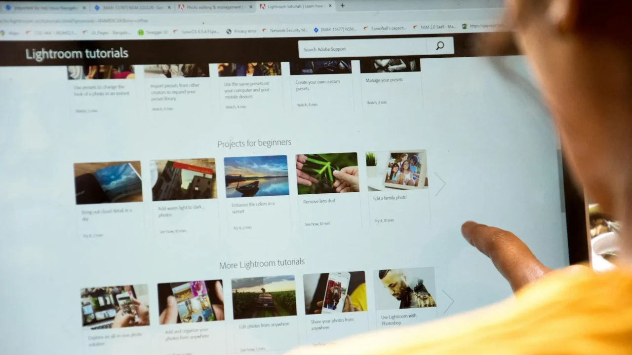 Online Course Computer Screen