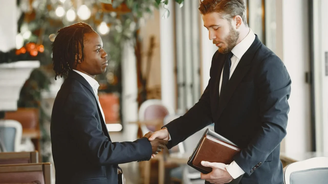 Public Speaking Office Handshake