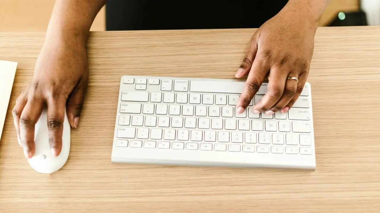 Searching Job Typing Keyboard